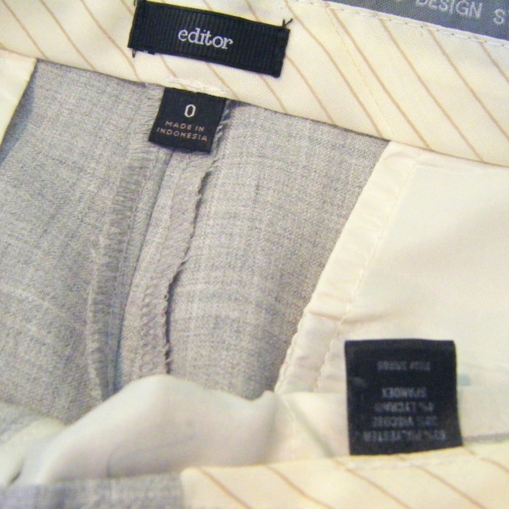 Express Design Studio Editor Gray Wide Leg Slacks - Picture 7 of 7